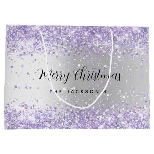 kerstvioolspuugnaam groot cadeauzakje (Achterkant)