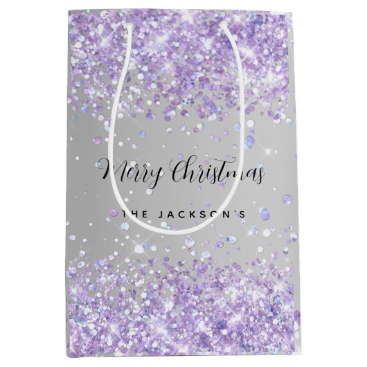 kerstvioolspuugnaam medium cadeauzakje (Voorkant)