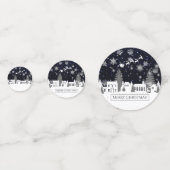 kerstviooltafel-Confetti Confetti (Voorkanten)