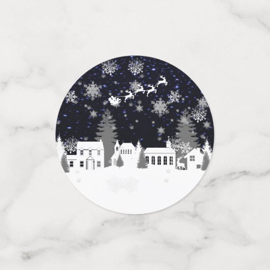 kerstviooltafel-Confetti Confetti (Kleine voorkant)