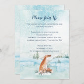 kerstvips sneeuwlandschap Fir Trees Kaart (Voorkant / Achterkant)