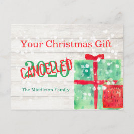 kerstvirus 2020 cadeautje briefkaart