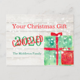 kerstvirus 2020 cadeautje briefkaart