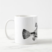 Kerstvis (Coffer-fish) met Santa Hat Koffiemok (Links)