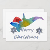 kerstvis feestdagenkaart (Voorkant / Achterkant)