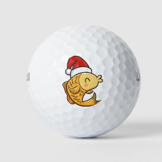 Kerstvis Golfballen (Voorkant)