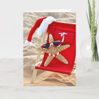 Kerstvis in Bikini en zonnebril