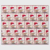 Kerstvis in de zand cadeaupapier (Vlak)