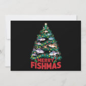 Kerstvis Kerstboom Lichtjes Vis Vissen  Feestdagenkaart (Voorkant)
