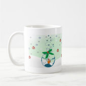 kerstvis koffiemok (Links)