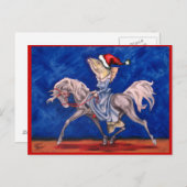 Kerstvis op een Pony Feestdagenkaart (Voorkant / Achterkant)