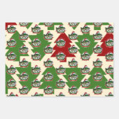 Kerstvis Santa Hat Funny Vist Inpakpapier Vel (Voorkant 2)