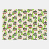 Kerstvis Santa Hat Funny Vist Inpakpapier Vel (Voorkant)