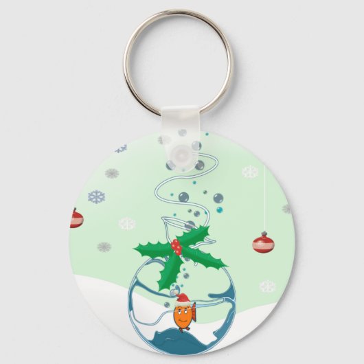 kerstvis sleutelhanger (Voorkant)