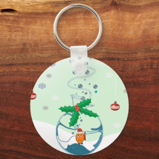kerstvis sleutelhanger (Voorkant)