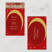 kerstVisitekaartje Visitekaartje (Voorkant / Achterkant)