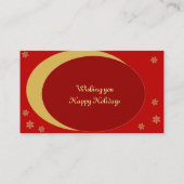 kerstVisitekaartje Visitekaartje (Achterkant)