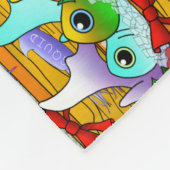 Kerstvismarkt — stalletjes fleece deken (Hoek)