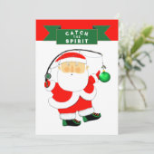 Kerstvissen Feestdagenkaart (Staand voorkant)