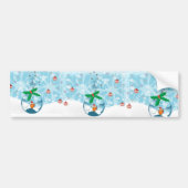 kerstvissenplat bumpersticker (Voorkant)