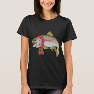 Kerstvisser vissen grappig cool Kerstman Kerstmis T-shirt