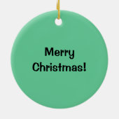 kerstvistaart kippootschild keramisch ornament (Achterkant)