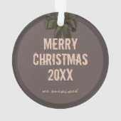 kerstvister Pandemisch Mask Prepper Ornament (achterkant)