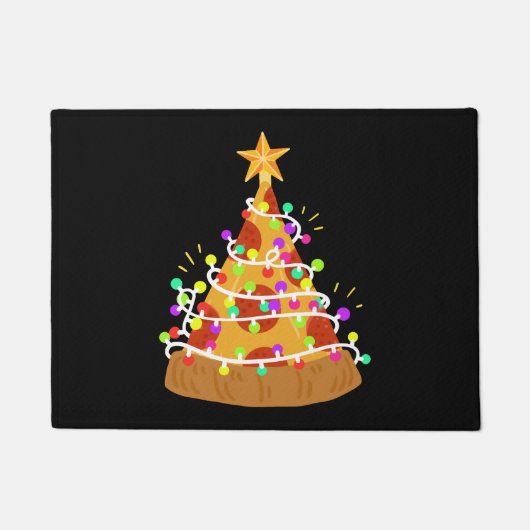 kerstvizza kerstlampjes deurmat (Voorkant)