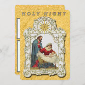  kerstvlakke Kaart van de Heilige Nachtelijkheid (Voorkant / Achterkant)