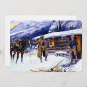 "kerstvlees" van Charles M Russell Kaart (Voorkant / Achterkant)