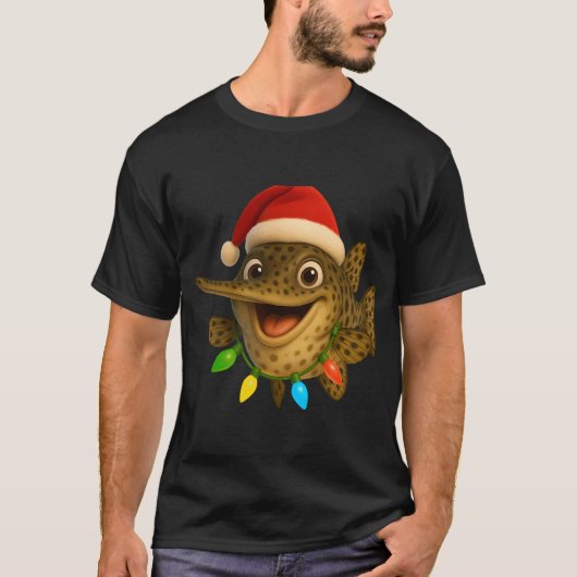 Kerstvlekke Gar Vis T-shirt (Voorkant)