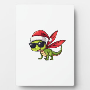 Kerstvlieg Kerstman Hoed Grappige Kerst Kinderen Fotoplaat