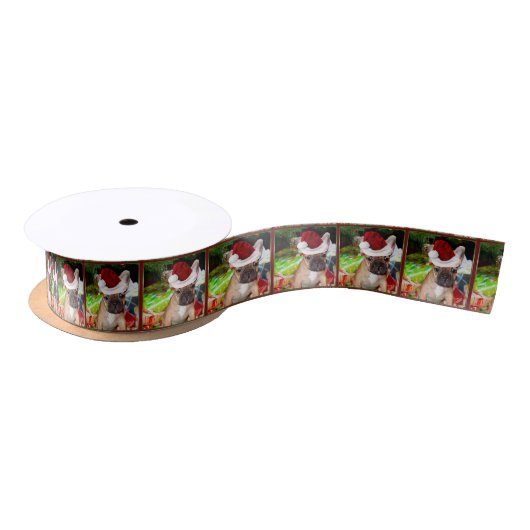 Kerstvliegende hond Satin Ribbon Satijnen Lint (Spoel)