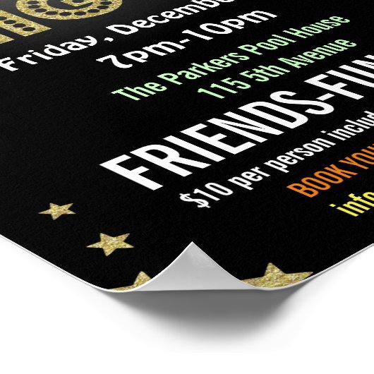 Kerstvlieger Bingo Night Poster (Hoek)