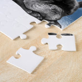 Kerstvlieger Puppies sneeuw santa hat Legpuzzel (Zijkant)