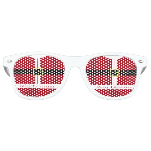 Kerstvlieger zonnebril — kerstgordel (Voorkant)