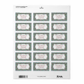 Kerstvliegers, adresetiketten etiket (Full Sheet)