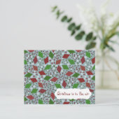 Kerstvliegers, briefkaart (Staand voorkant)