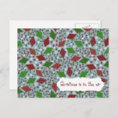 Kerstvliegers, briefkaart (Voorkant / Achterkant)