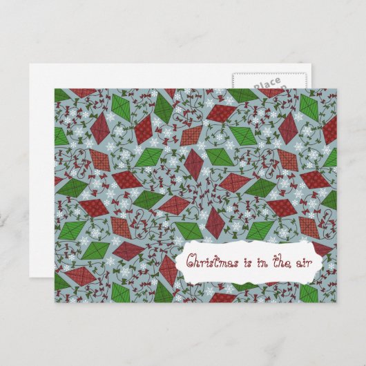 Kerstvliegers, briefkaart (Voorkant / Achterkant)