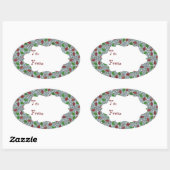 Kerstvliegers, cadeau sticker (Vel)