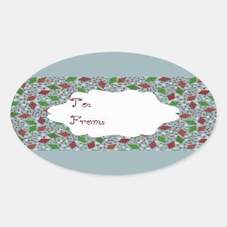 Kerstvliegers, cadeau sticker