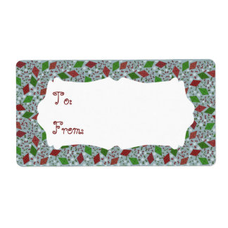 Kerstvliegers, cadeaubonnen etiket