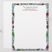 Kerstvliegers, gepersonaliseerde briefhoofd (Voorkant / Achterkant)