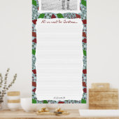Kerstvliegers, kerstmuurplanner poster (Keuken)