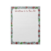 Kerstvliegers, notitieblok (Linkerzijde)