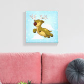 kerstvliegrenrenrenrenrendiertje canvas afdruk (Insitu (Woonkamer))