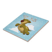 kerstvliegrenrenrenrenrendiertje tegeltje (Zijkant)