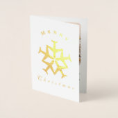 Kerstvliegtuig Sneeuwvlok Foto Grappig Luchtvaart Folie Kaarten (Voorkant)