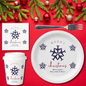 Kerstvliegtuig Snowflake Minimalist Aviation F Koffiemok